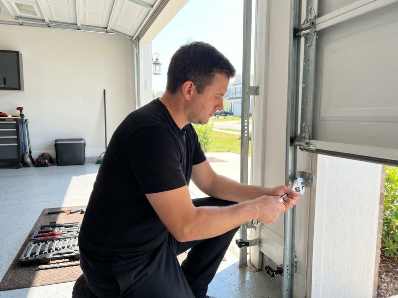 Garage Door Track Repair Myers Park Expert